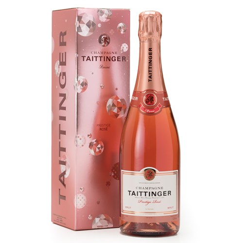 Buy And Send Taittinger Brut Prestige Rose NV Champagne 75cl Online
